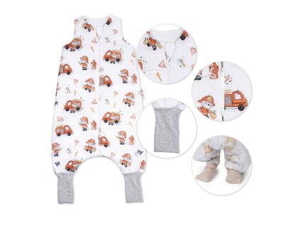Spací vak se zahrnovacími nohavičkami Baby fireman, vel. S, 68/86