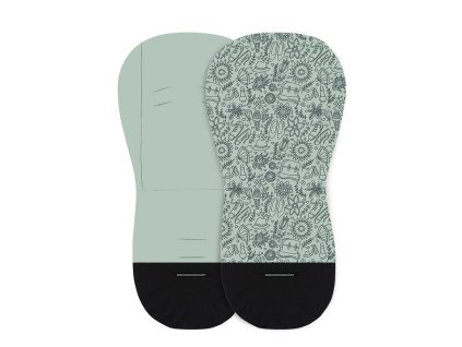 PETITE&MARS Vložka do kočárku Foamy Green Hipster