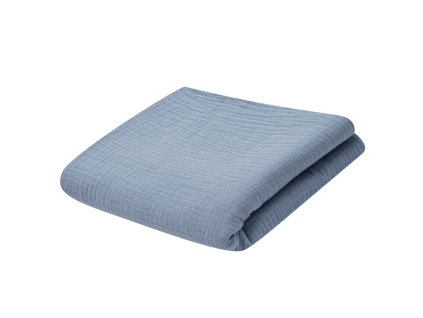 Dětská mušelínová deka New Baby 70x100 cm modrá (Barva Modrá)