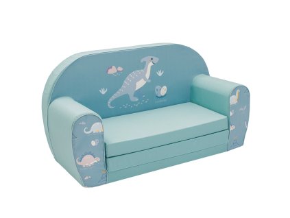 Dětská rozkládací pohovka New Baby Dinosaur (Barva Zelená)