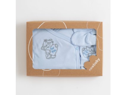 5-dílná kojenecká soupravička do porodnice New Baby Classic modrá (Barva Modrá, Velikost 50)