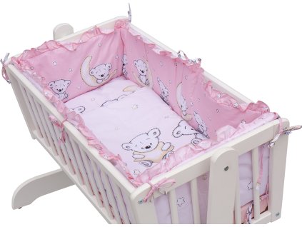 12252 1 3181 souprava do kolebky toro ruzova i med