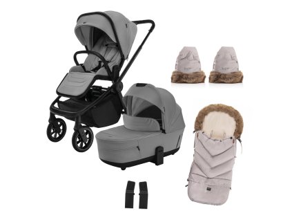 ZOPA Set Move Cross 5 + hluboká korba Move XL 5 + dárky, Shade Grey (Varianta Shade Grey)