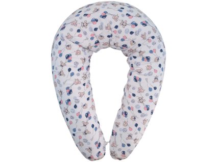 ESITO | Kojící polštář Myšky - růžová / 190 x 33 cm (Barva růžová)