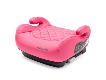 Autosedačka-podsedák BABY MIX HERO Plus ISOFIX I-SIZE pink (Barva Růžová)