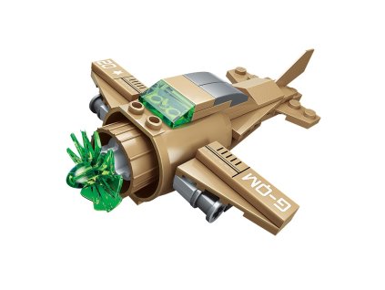 Qman Raider Aircraft 1804-2 Bojové letadlo Green Light