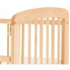 Dětská postýlka se stahovacím bokem - Scarlett MÍŠA (buk) - přírodní 120 x 60 cm