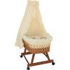 Mojžíšův košík pro miminko s nebesy Scarlett Méďa - béžová