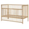 Dětská postýlka - Scarlett DOMINIK přírodní ECO (borovice), stahovací bočnice - 120 x 60 cm