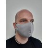 ESITO NANO antibakteriální rouška se stříbrem Šedá vel. S, M, L - L / šedá