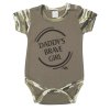 Kojenecké body s krátkým rukávem New Baby Army girl