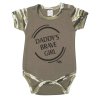 Kojenecké body s krátkým rukávem New Baby Army girl