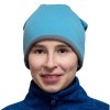 ESITO | Zimní čepice spadená Tyrkysová - tyrkysová / 46