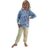 ESITO | Dívčí pyžamo Motýl vel. 92 - 110 - modrá / žlutá / 98