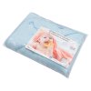 Dětská froté osuška s výšivkou a kapucí New Baby 80x80 modrá žirafka
