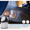Babysense Video Monitor V65 lullaby temperature monitoring