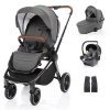 ZOPA SET kočárek Move+ korba+adaptéry+autosedačka, Silver Grey/Silver