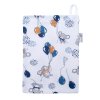 ESITO Žínka bavlna úplet Jersey Myšky - 19 x 14 cm / modrá