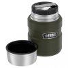 THERMOS Termoska na jídlo se skládací lžící a šálkem - vojenská zelená