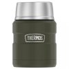 THERMOS Termoska na jídlo se skládací lžící a šálkem - vojenská zelená