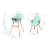 ZOPA Dětská židlička Dolce 2, Ice Green/Grey