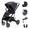 ZOPA Set kočárek Quest+ korba+ adaptéry+ autosedačka+ báze, Tornado Grey/Silver