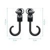 ZOPA Dvojitý háček na kočárek 2 ks, Black