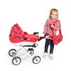 JASMINE Kočárek pro panenky Kids červený puntík