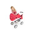 JASMINE Kočárek pro panenky Kids červený puntík