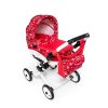 JASMINE Kočárek pro panenky Kids červené květy