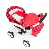 JASMINE Kočárek pro panenky Kids červené květy