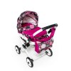JASMINE Kočárek pro panenky Kids růžové květy
