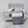 ESITO | Mušelínové pleny bílá - šedá - šedá / bílá / 70 x 70 cm