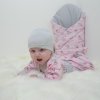 ESITO Kojenecká čepice saporka Teddy bears vel. 56 - 68 šedá