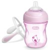 CHICCO Hrneček učící Transition s držadly 200 ml růžový 4m+