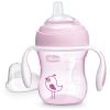 CHICCO Hrneček učící Transition s držadly 200 ml růžový 4m+