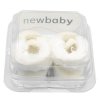 Kojenecké zimní semiškové capáčky New Baby béžové
