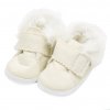 Kojenecké zimní semiškové capáčky New Baby béžové