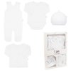 4-dílná kojenecká soupravička do porodnice New Baby I AM bílá