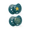 LOVI 22/894 Dudlík silikonový dynamický 6-18m 2Ks Stardust green