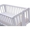 Dětská kolébka Scarlett borovice - bílá 90 x 41 cm
