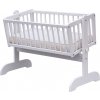 Dětská kolébka Scarlett borovice - bílá 90 x 41 cm