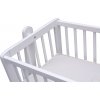 Dětská kolébka Scarlett borovice - bílá 90 x 41 cm