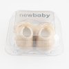 Kojenecké krajkové capáčky New Baby hnědá