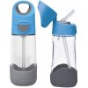 B.BOX tritanová láhev s brčkem 450 ml Blue Slate