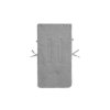 JOLLEIN Fusak do autosedačky Basic Knit Stone Grey