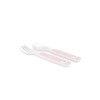 Interbaby INTERBABY | Jídelní set LAMA +6M - růžový