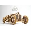 Ugears 3D dřevěné mechanické puzzle U9 Auto (Grand Prix)