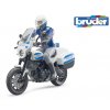 Bruder BWORLD policejní motocykl Ducati Scrambler s jezdcem