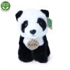 Rappa Plyšová panda sedící 18 cm ECO-FRIENDLY